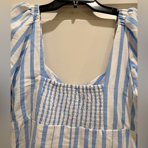 NWT Women's Short Sleeve Midi Dress - A New
Day™ Blue/White Striped - Picture 11 of 13